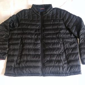 Tommy Hilfiger Men's 3XL Natural Down Black Packable Puffer Jacket